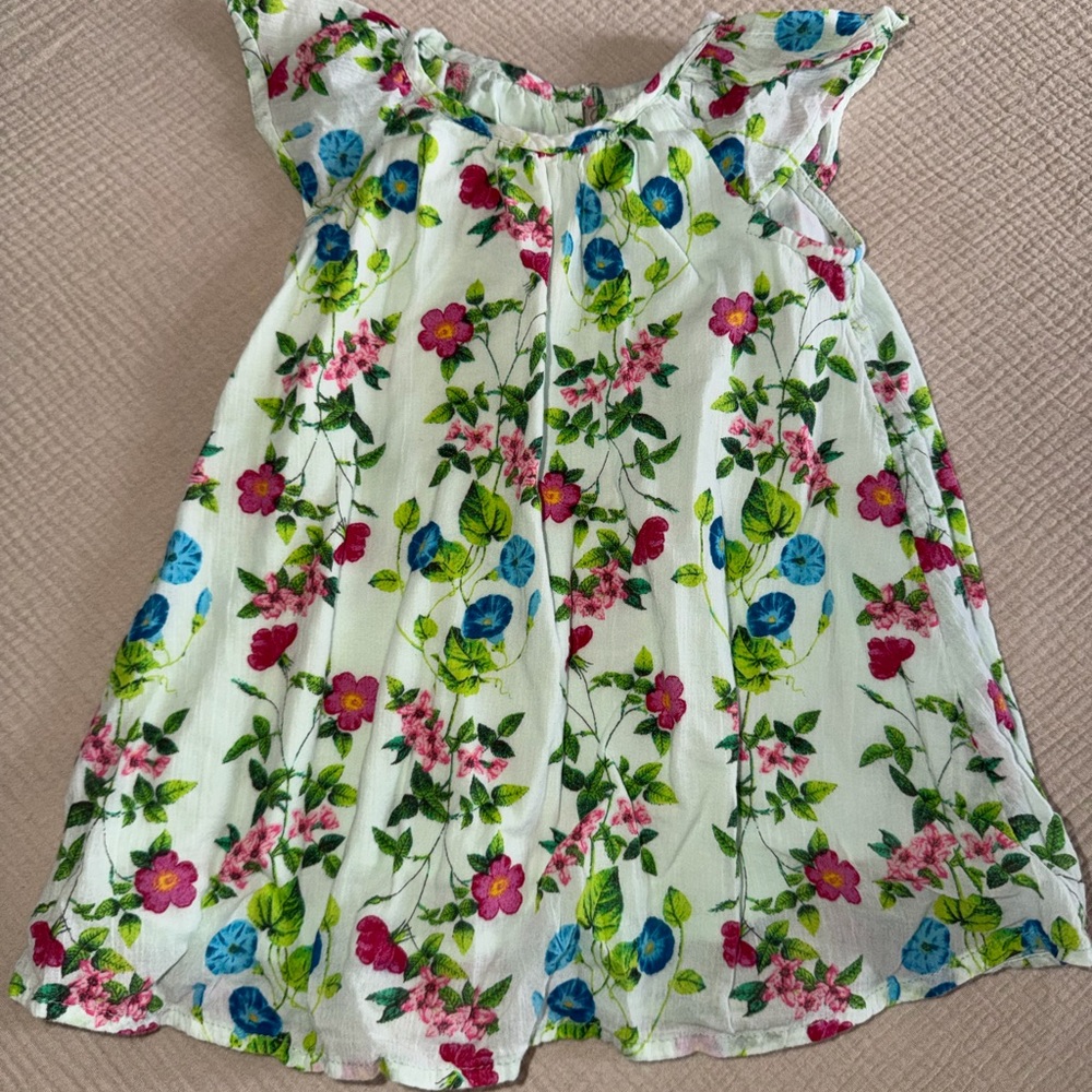 Old Navy Green Floral Dress